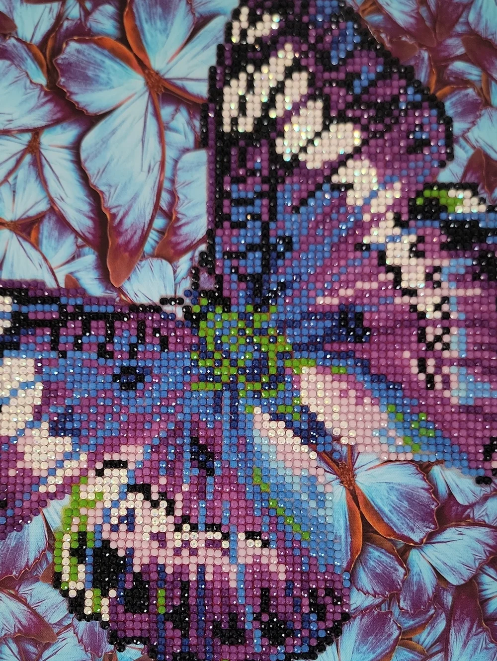 Upcycled Jewelry Case Purple Butterfly Decorative Keepsake Box 10